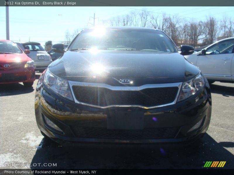 Ebony Black / Beige 2012 Kia Optima EX