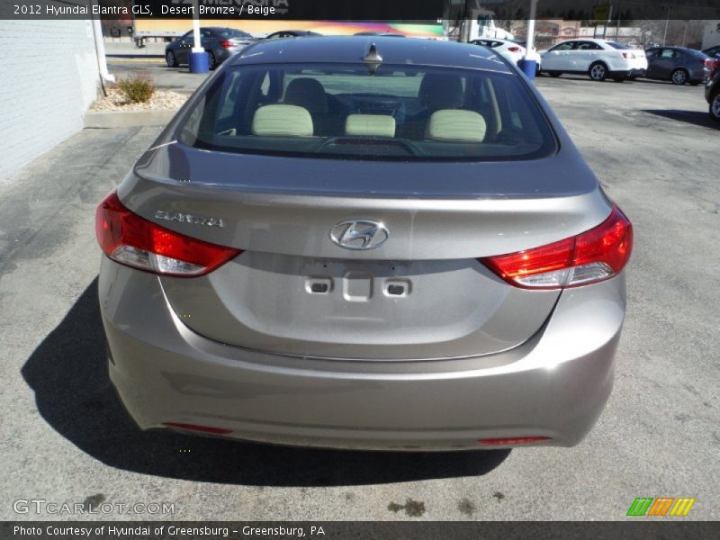 Desert Bronze / Beige 2012 Hyundai Elantra GLS
