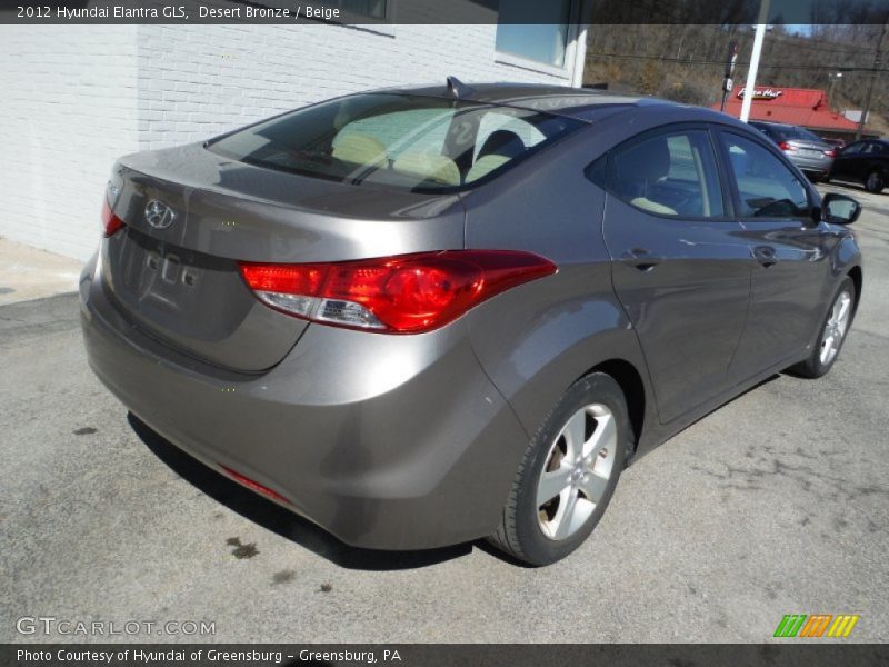 Desert Bronze / Beige 2012 Hyundai Elantra GLS