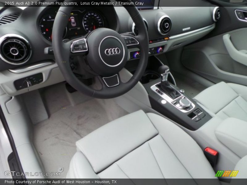 Lotus Gray Metallic / Titanium Gray 2015 Audi A3 2.0 Premium Plus quattro