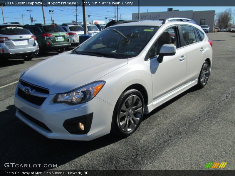 Satin White Pearl / Ivory 2014 Subaru Impreza 2.0i Sport Premium 5 Door