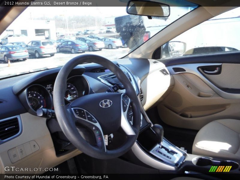 Desert Bronze / Beige 2012 Hyundai Elantra GLS