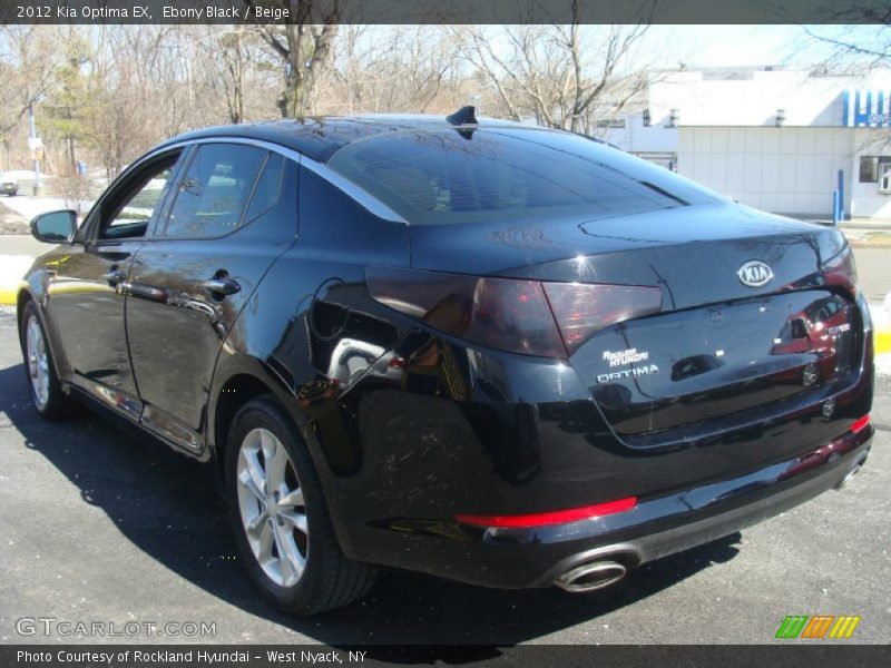 Ebony Black / Beige 2012 Kia Optima EX