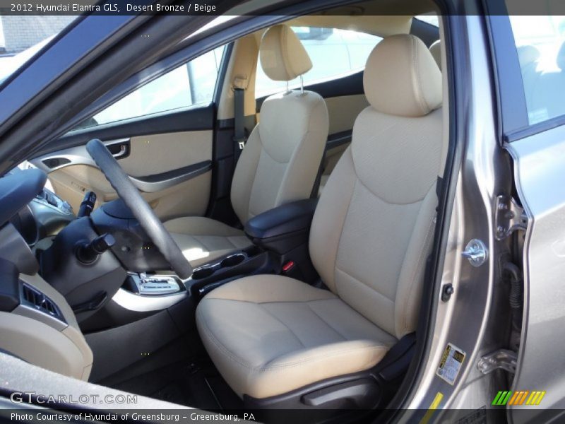 Desert Bronze / Beige 2012 Hyundai Elantra GLS