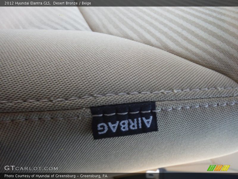 Desert Bronze / Beige 2012 Hyundai Elantra GLS