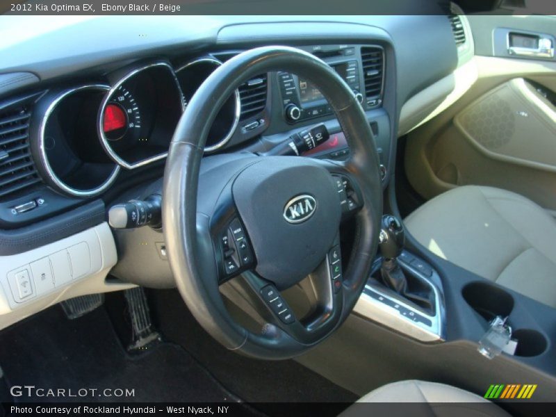 Ebony Black / Beige 2012 Kia Optima EX