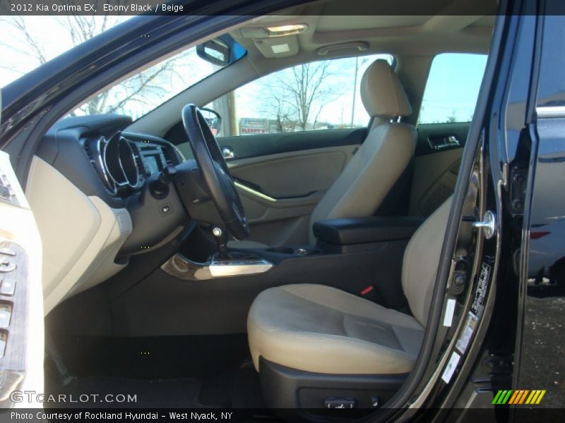 Ebony Black / Beige 2012 Kia Optima EX