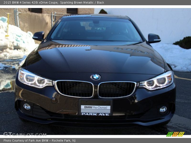 Sparkling Brown Metallic / Black 2015 BMW 4 Series 428i xDrive Coupe