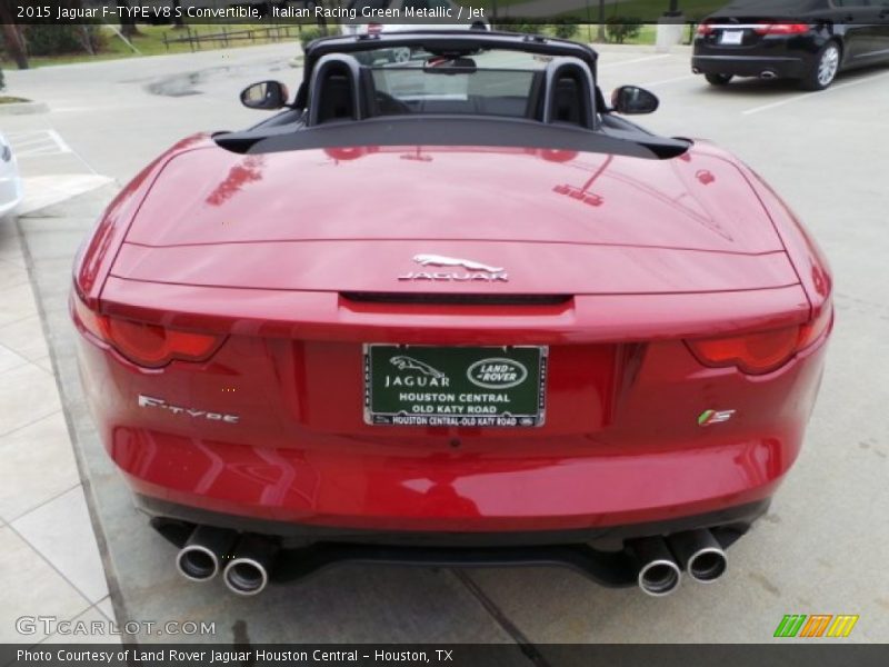 Italian Racing Green Metallic / Jet 2015 Jaguar F-TYPE V8 S Convertible