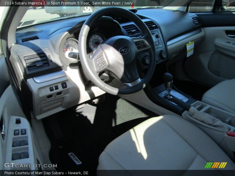 Satin White Pearl / Ivory 2014 Subaru Impreza 2.0i Sport Premium 5 Door
