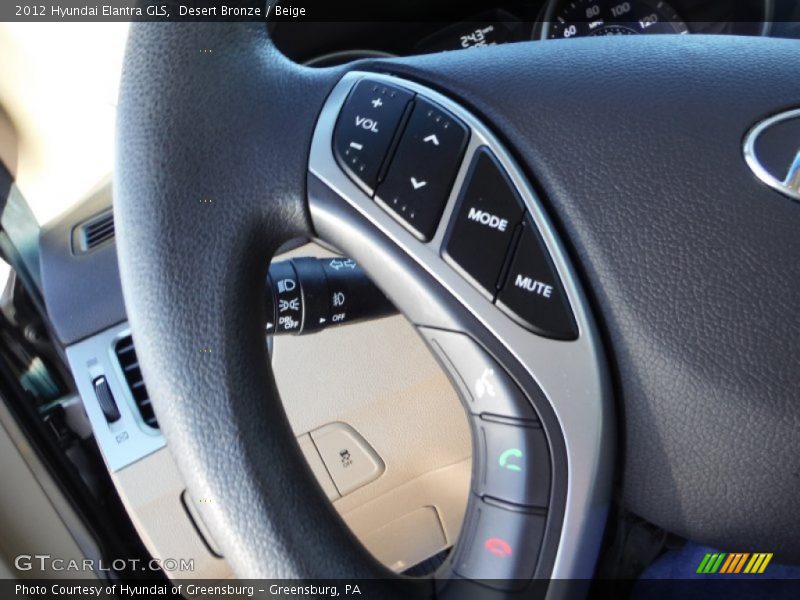 Desert Bronze / Beige 2012 Hyundai Elantra GLS