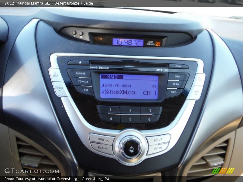 Desert Bronze / Beige 2012 Hyundai Elantra GLS