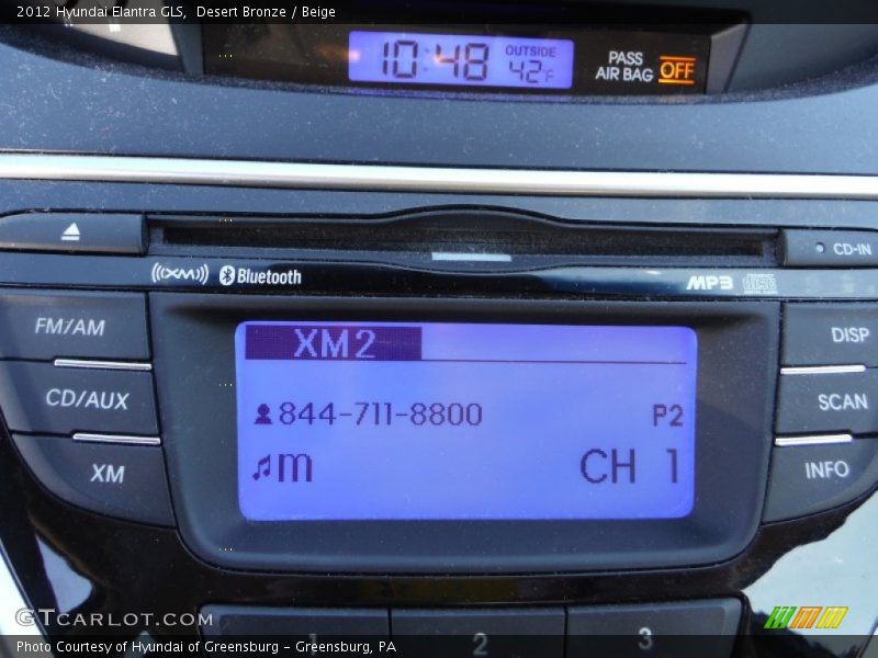 Desert Bronze / Beige 2012 Hyundai Elantra GLS