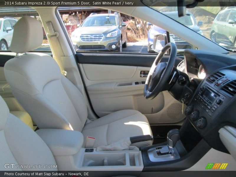Satin White Pearl / Ivory 2014 Subaru Impreza 2.0i Sport Premium 5 Door