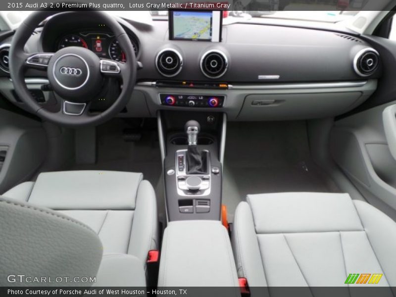 Lotus Gray Metallic / Titanium Gray 2015 Audi A3 2.0 Premium Plus quattro