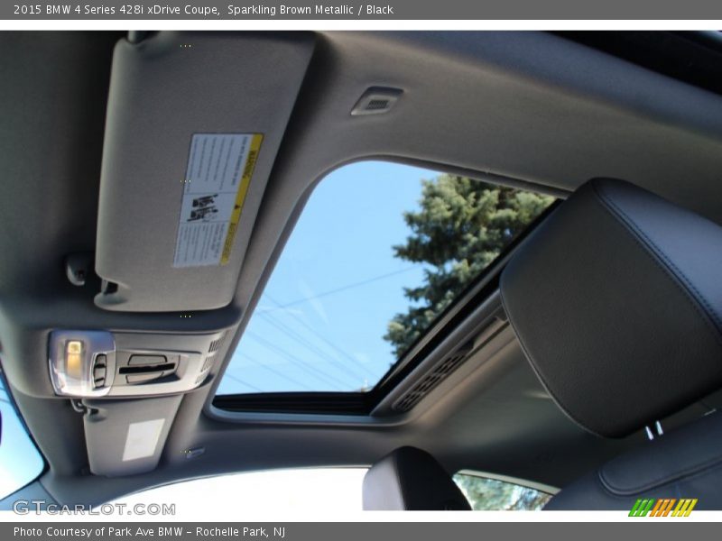 Sparkling Brown Metallic / Black 2015 BMW 4 Series 428i xDrive Coupe