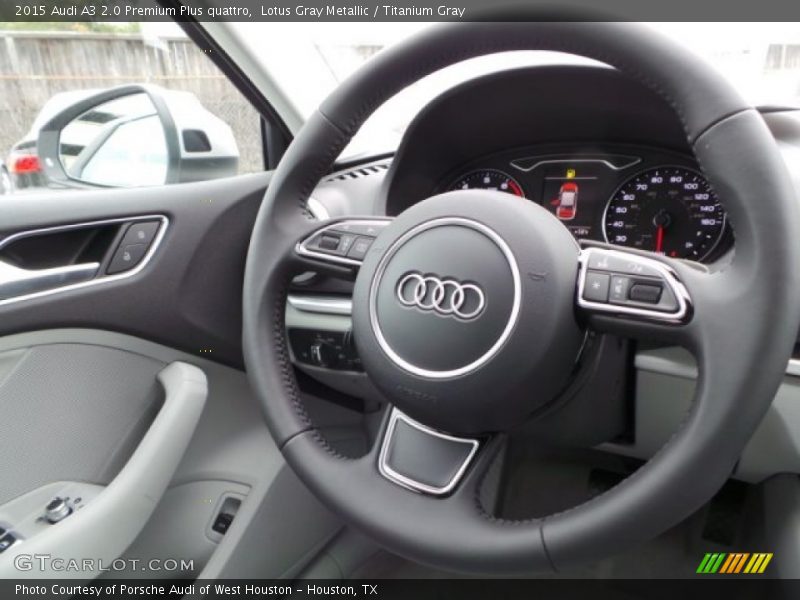 Lotus Gray Metallic / Titanium Gray 2015 Audi A3 2.0 Premium Plus quattro