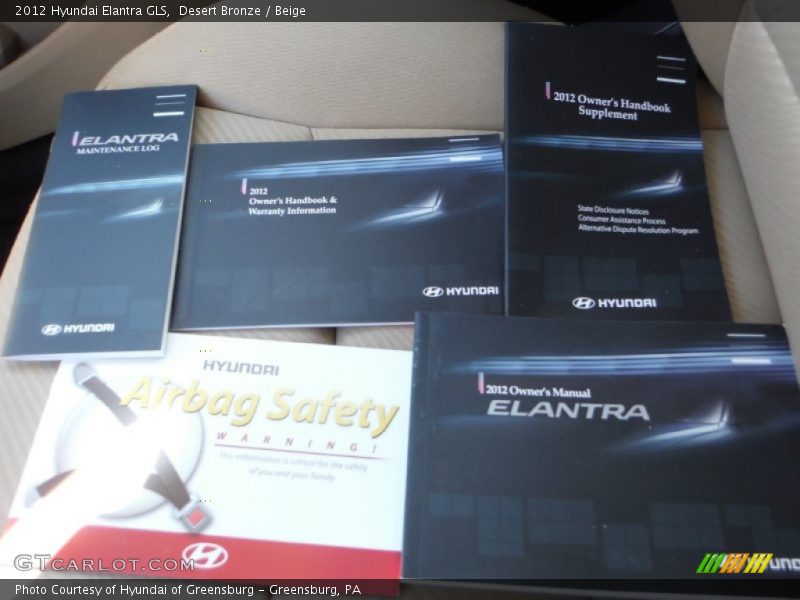 Desert Bronze / Beige 2012 Hyundai Elantra GLS