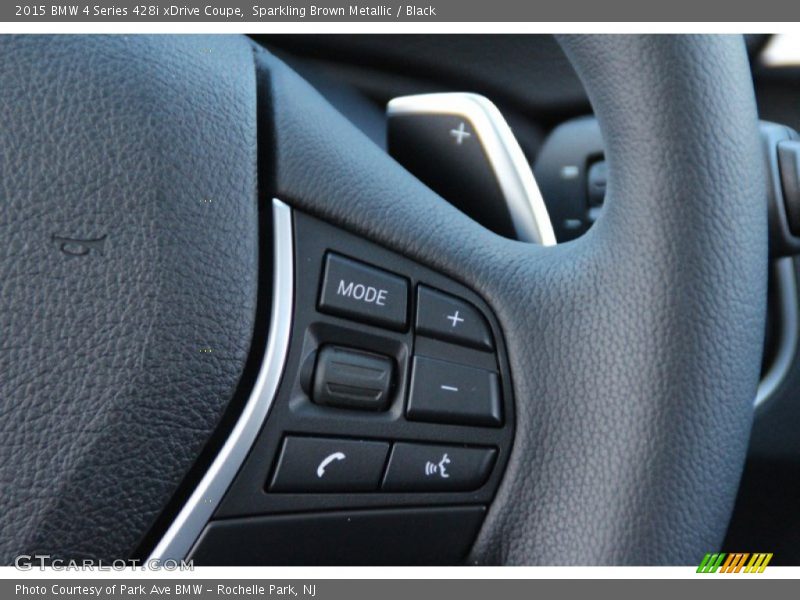 Sparkling Brown Metallic / Black 2015 BMW 4 Series 428i xDrive Coupe