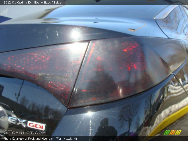 Ebony Black / Beige 2012 Kia Optima EX
