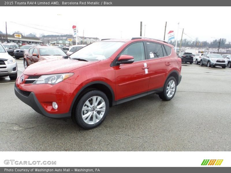 Barcelona Red Metallic / Black 2015 Toyota RAV4 Limited AWD