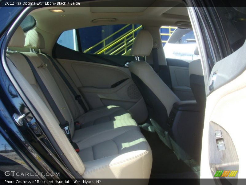 Ebony Black / Beige 2012 Kia Optima EX