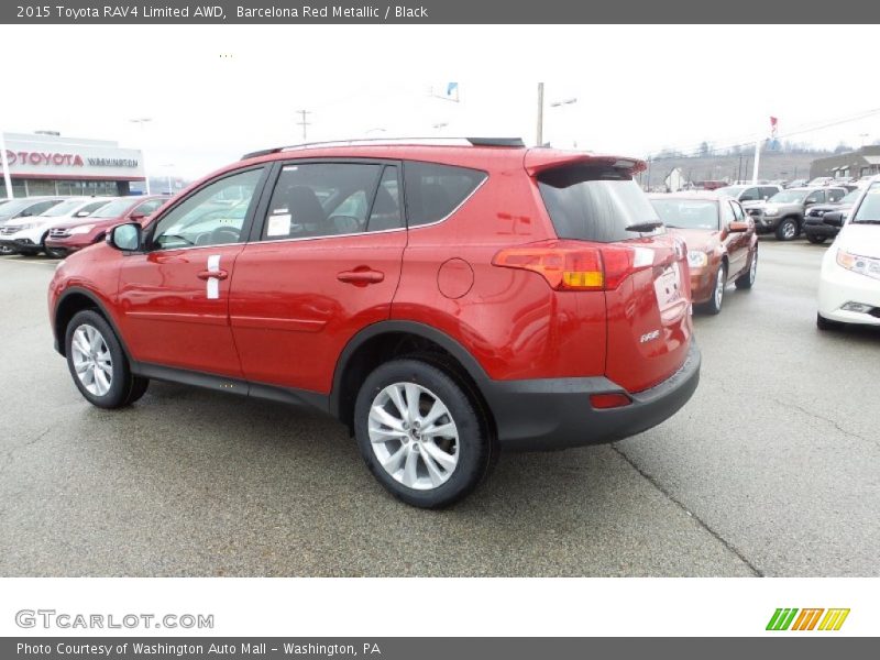 Barcelona Red Metallic / Black 2015 Toyota RAV4 Limited AWD