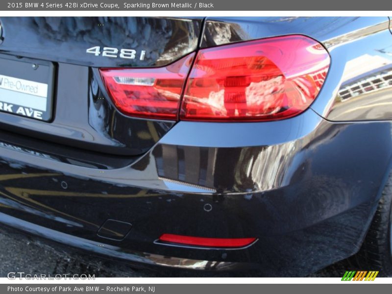 Sparkling Brown Metallic / Black 2015 BMW 4 Series 428i xDrive Coupe