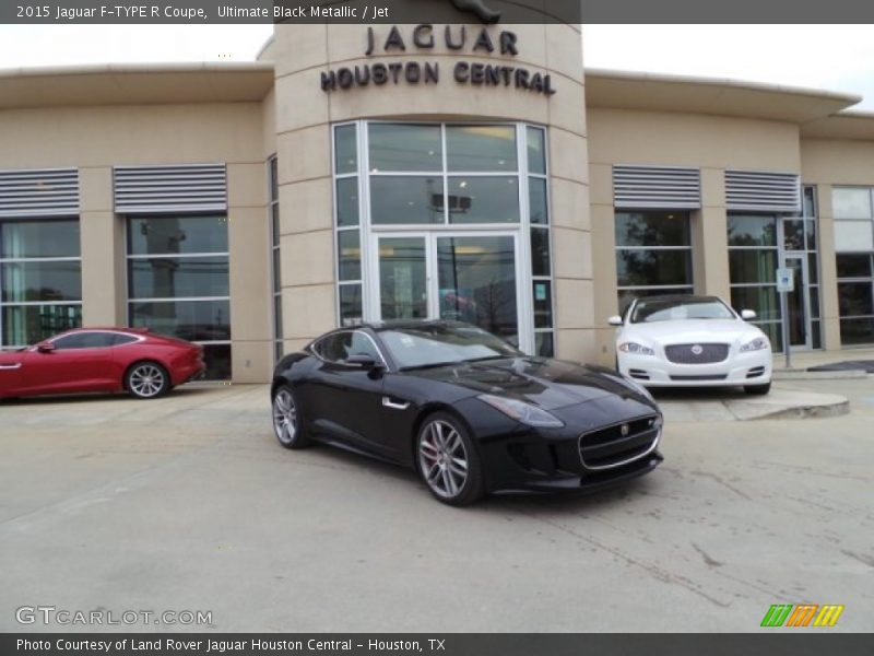 Ultimate Black Metallic / Jet 2015 Jaguar F-TYPE R Coupe