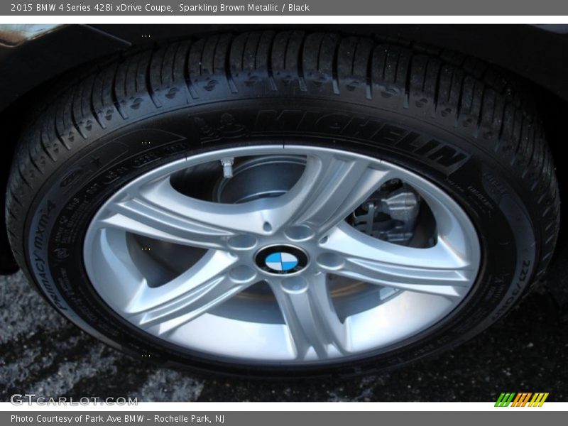 Sparkling Brown Metallic / Black 2015 BMW 4 Series 428i xDrive Coupe