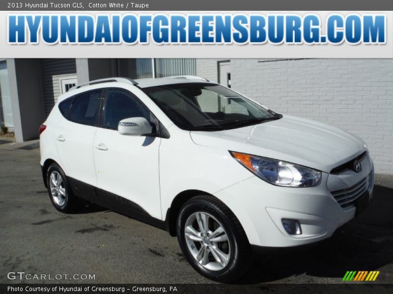 Cotton White / Taupe 2013 Hyundai Tucson GLS