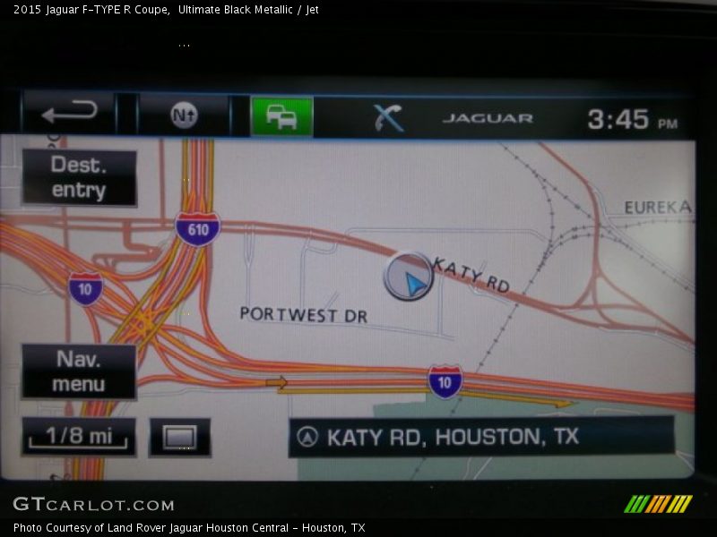 Navigation of 2015 F-TYPE R Coupe