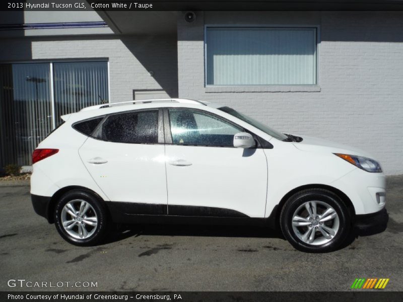 Cotton White / Taupe 2013 Hyundai Tucson GLS