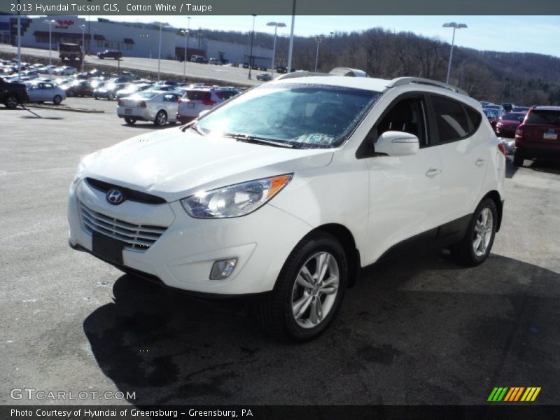 Cotton White / Taupe 2013 Hyundai Tucson GLS