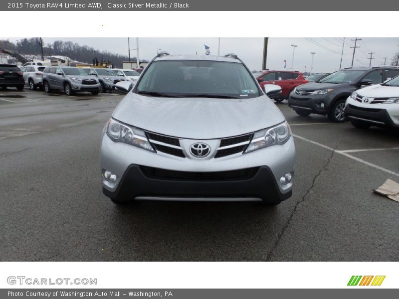 Classic Silver Metallic / Black 2015 Toyota RAV4 Limited AWD