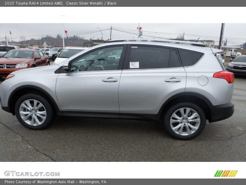 Classic Silver Metallic / Black 2015 Toyota RAV4 Limited AWD