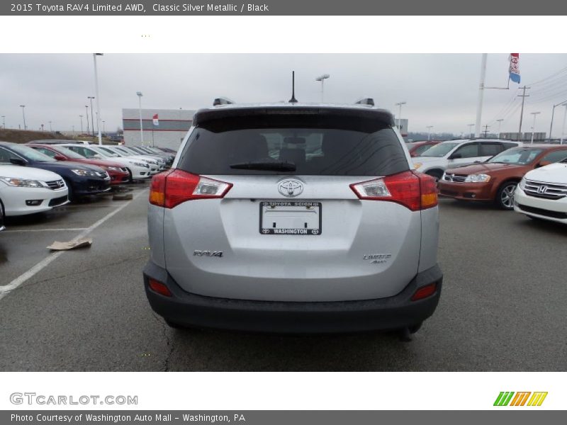 Classic Silver Metallic / Black 2015 Toyota RAV4 Limited AWD