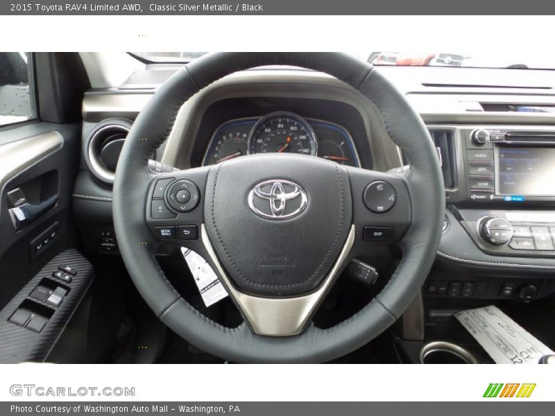 Classic Silver Metallic / Black 2015 Toyota RAV4 Limited AWD