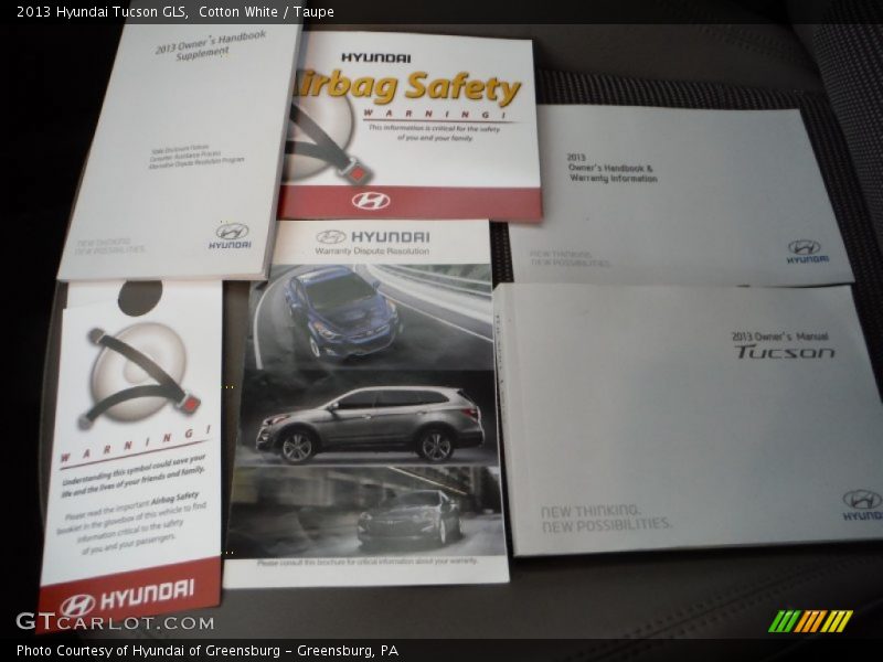 Cotton White / Taupe 2013 Hyundai Tucson GLS