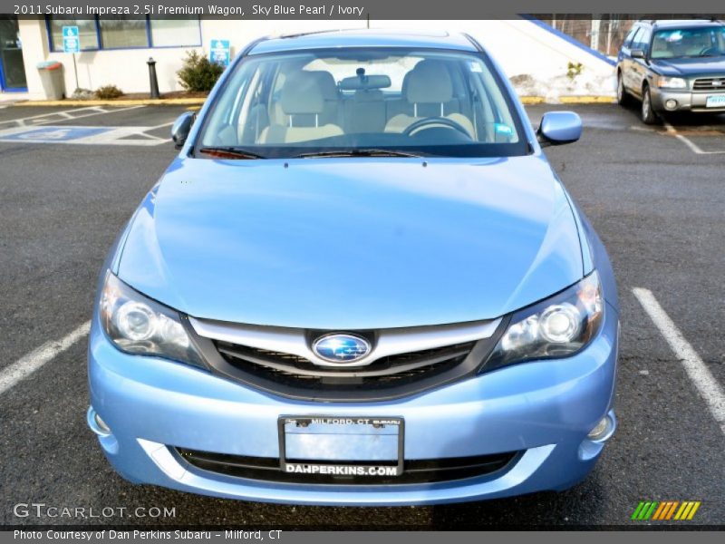 Sky Blue Pearl / Ivory 2011 Subaru Impreza 2.5i Premium Wagon