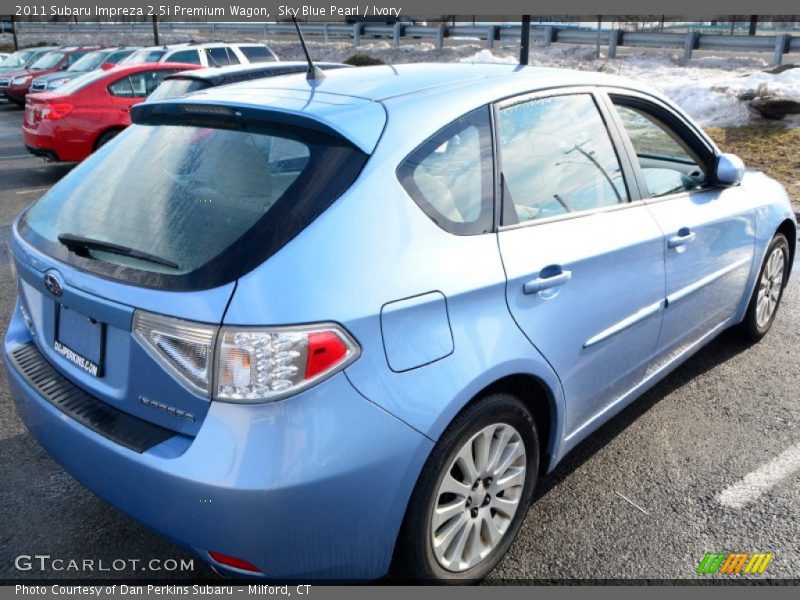 Sky Blue Pearl / Ivory 2011 Subaru Impreza 2.5i Premium Wagon