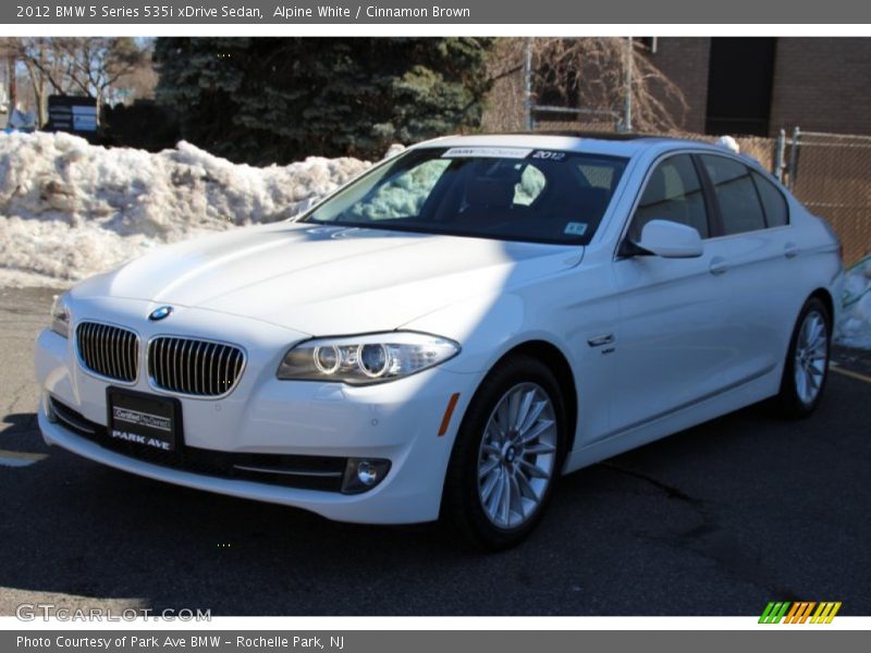 Alpine White / Cinnamon Brown 2012 BMW 5 Series 535i xDrive Sedan