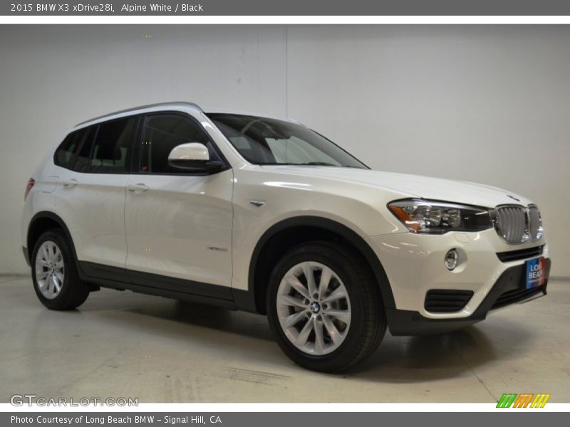Alpine White / Black 2015 BMW X3 xDrive28i