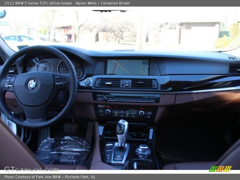 Alpine White / Cinnamon Brown 2012 BMW 5 Series 535i xDrive Sedan