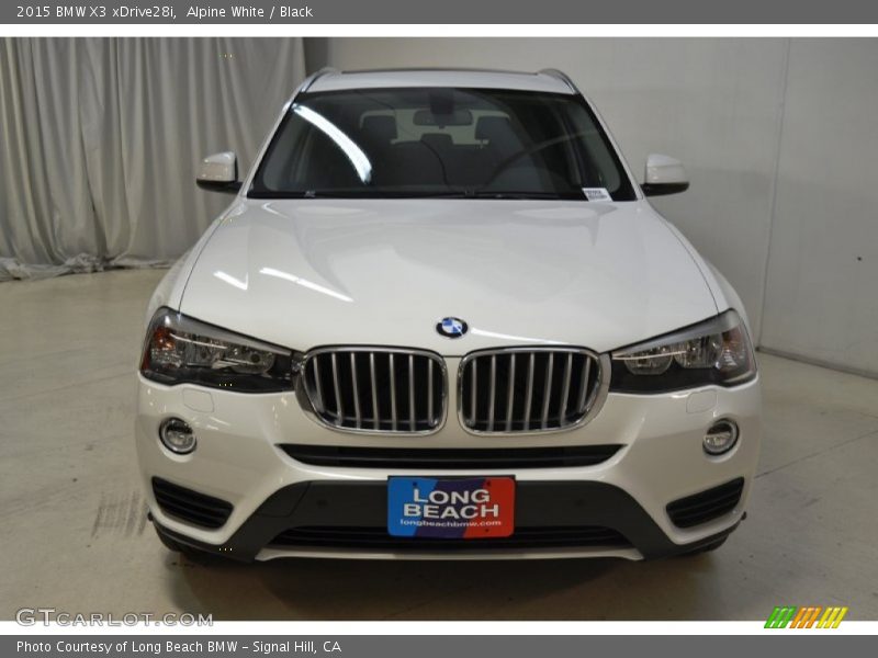 Alpine White / Black 2015 BMW X3 xDrive28i