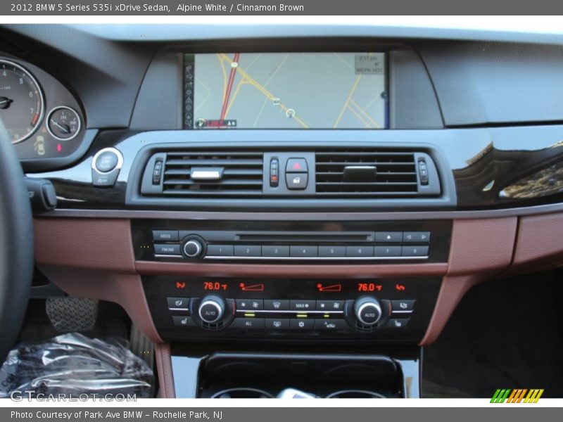 Alpine White / Cinnamon Brown 2012 BMW 5 Series 535i xDrive Sedan