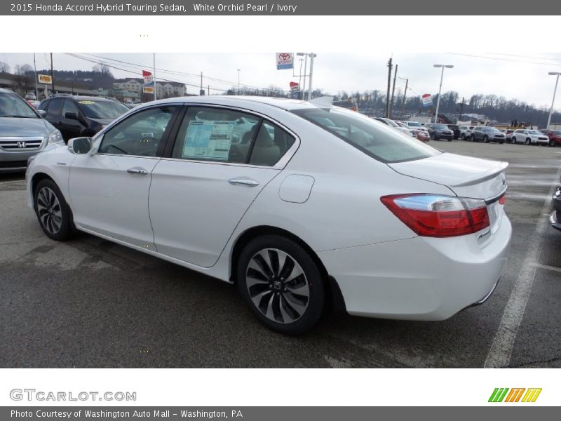 White Orchid Pearl / Ivory 2015 Honda Accord Hybrid Touring Sedan