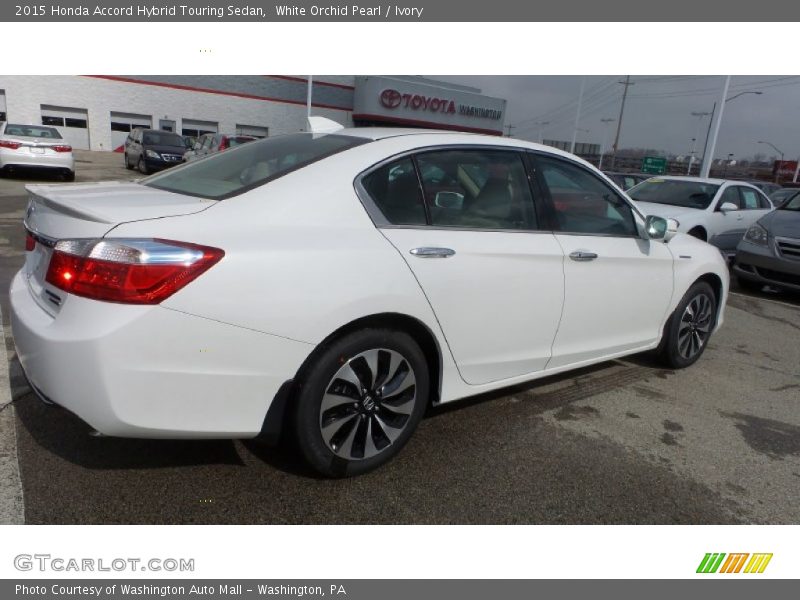 White Orchid Pearl / Ivory 2015 Honda Accord Hybrid Touring Sedan