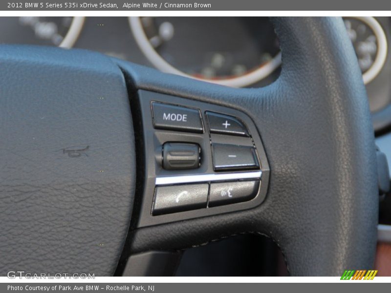 Alpine White / Cinnamon Brown 2012 BMW 5 Series 535i xDrive Sedan
