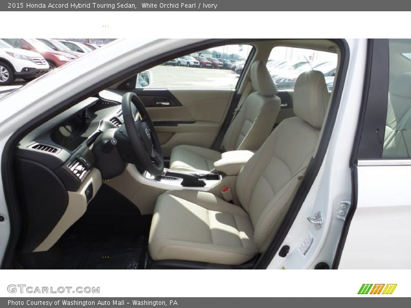 White Orchid Pearl / Ivory 2015 Honda Accord Hybrid Touring Sedan